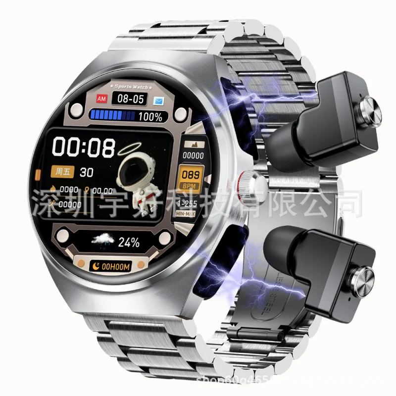 Foreign Trade New Men2Combination1HdTWSBluetooth Headset Dual-Call WaterproofGT95Business Watch