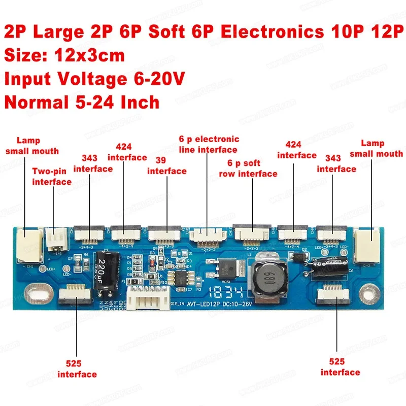 LCD Panel Tester T-V18 Support 7-84'' LED LCD Screen Tester Inverter Tester + 14 LVDs cable + V29V56V59 Universal Drive Board