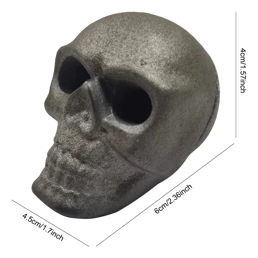 Simulatie Schedel Rekwisieten Brandwerende Herbruikbare Menselijke Schedel Vuur Log Metalen Halloween Horror Schedel Vuurplaats Halloween Feestdecoraties