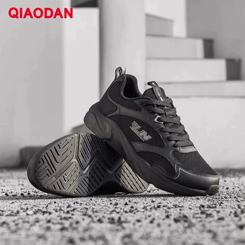 QIAODAN Running Shoes for Men 2023 Autumn New Comfortable Lightweight Breathable Anti-Friction Jogging Male Sneakers XM35230221F