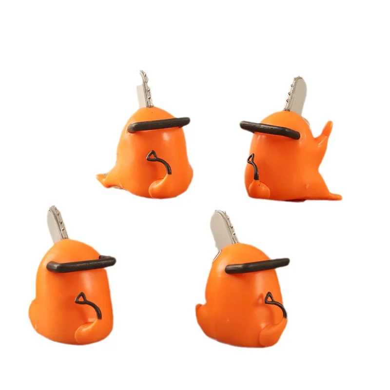 4 Stuks Cartoon Anime Kettingzaag Man Hond Pochita Oranje Puppy Lege Figuur Model Zeldzame Limiet Verzamel Speelgoed Cadeau voor Kid