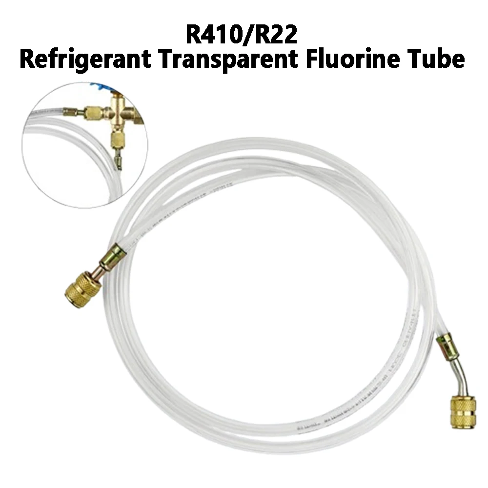 Manguera fluorada R410/R22, aire acondicionado, refrigerador, líquido fluorado, Control transparente, refrigerante, herramienta de reparación de semillas de nieve