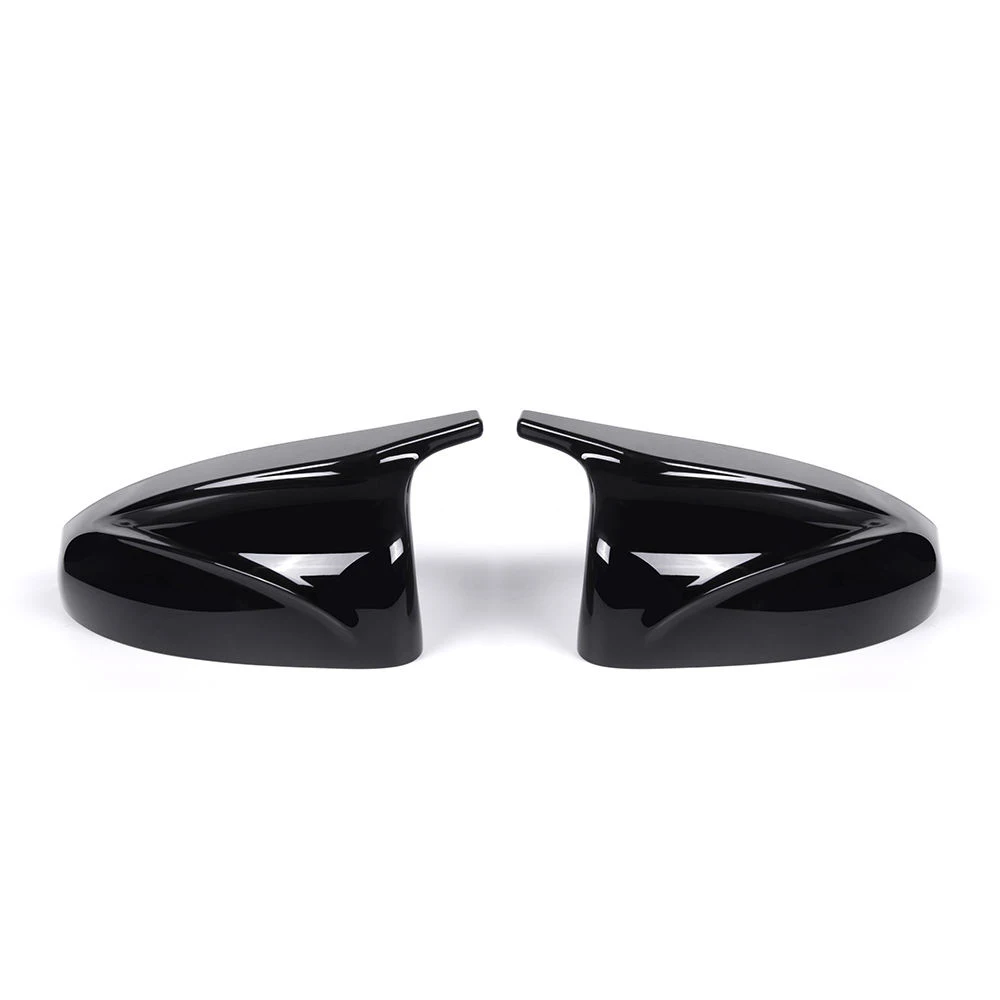 For A3 S3 RS3 8V Upgrade ABS Gloss Black M Look Wing Side Door Rear View Mirror Housing Covers