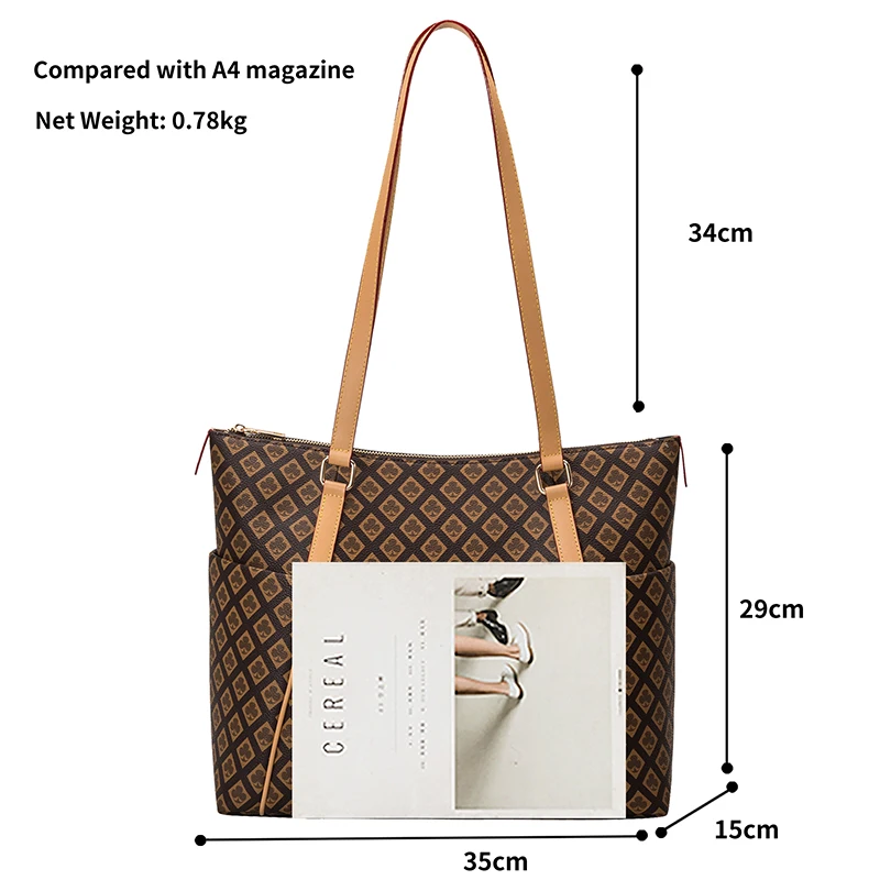 Shoulder Bag For Women 2023 New Luxury Tote Handbags Leather Large Female Shopping Toiletry Designer Vintage Fashion Big Bags