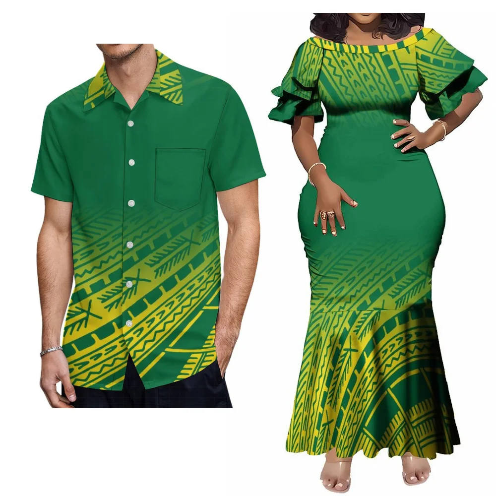 ليس للبيع قميص رجالي مطبوع ثلاثي الأبعاد بنمط جديد من ساموا #3