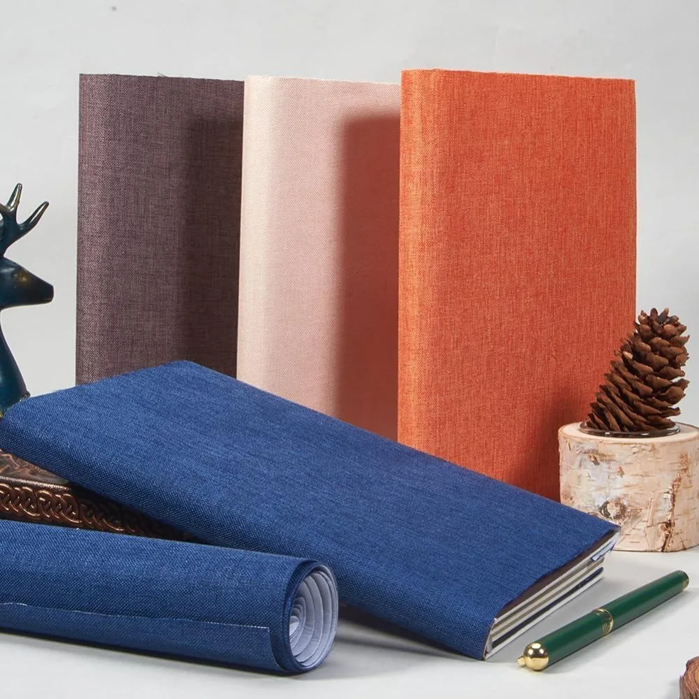 Picture 5: 51 x 11.8 Book Cloth Blue for Books Binding Fabric Surface Paper Backed Bookcover Densely Woven Cloth Books Album