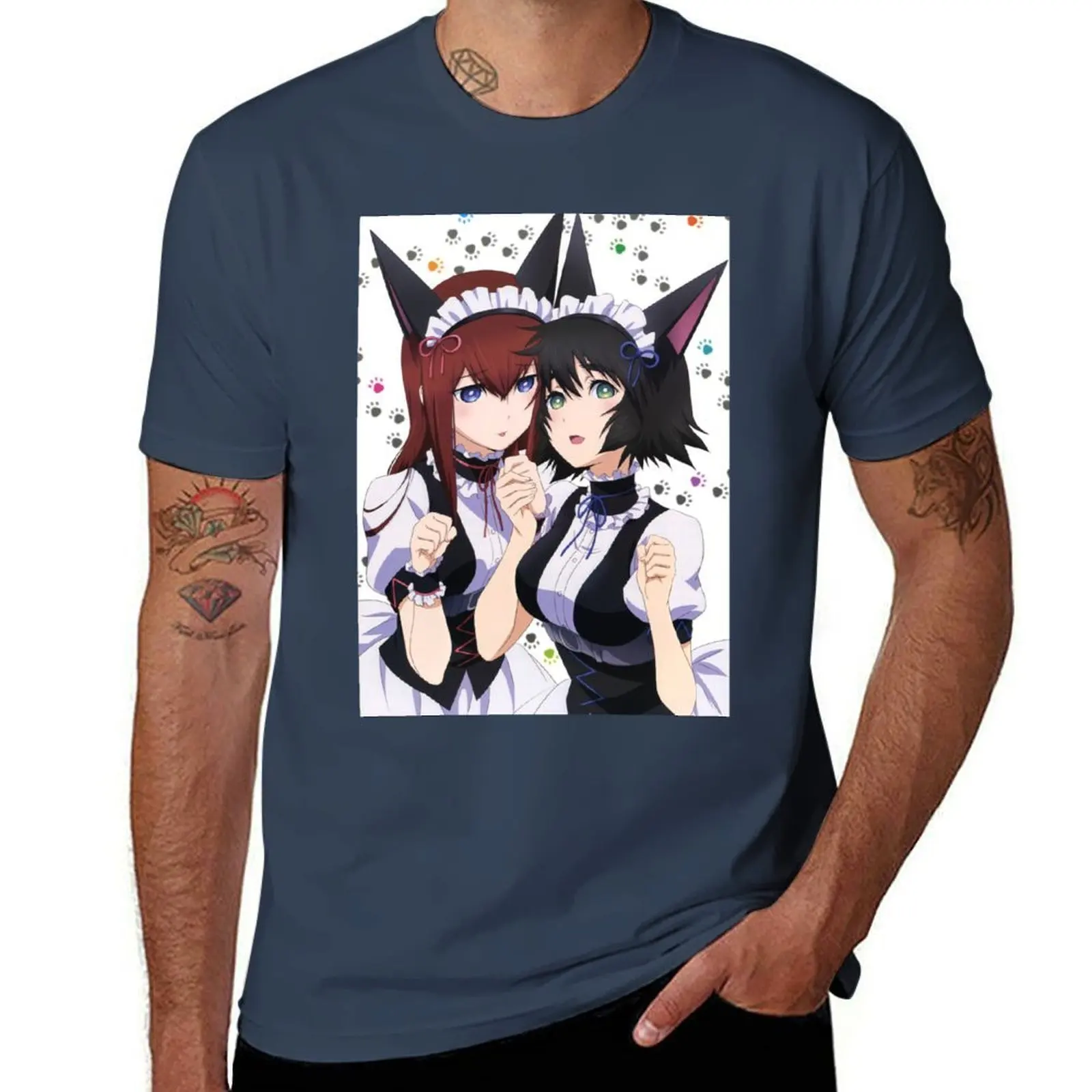 

Steins;Gate - Makise Kurisu & Shiina Mayuri T-Shirt g man t shirts for men t shirt man designer T-Shirt