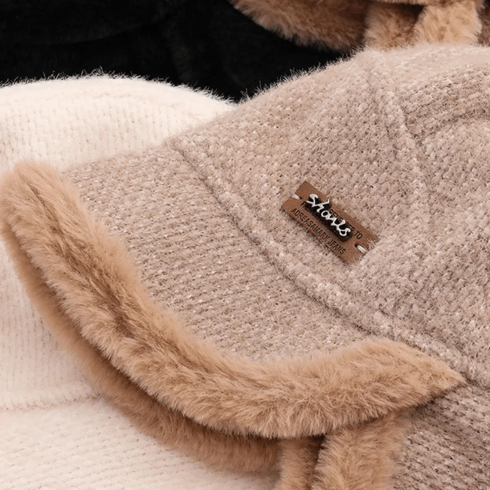 Casual Windproof Winter Hat Thickened Velvet Lining Earflaps Hat Warm Bomber Hat For Women