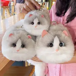 Fluffy Shoulder Bag Fashion Cartoon Stylish Lightweight Lovely Cat Plush Handbag for Daily Events Travel Fancy Dress up Daughter