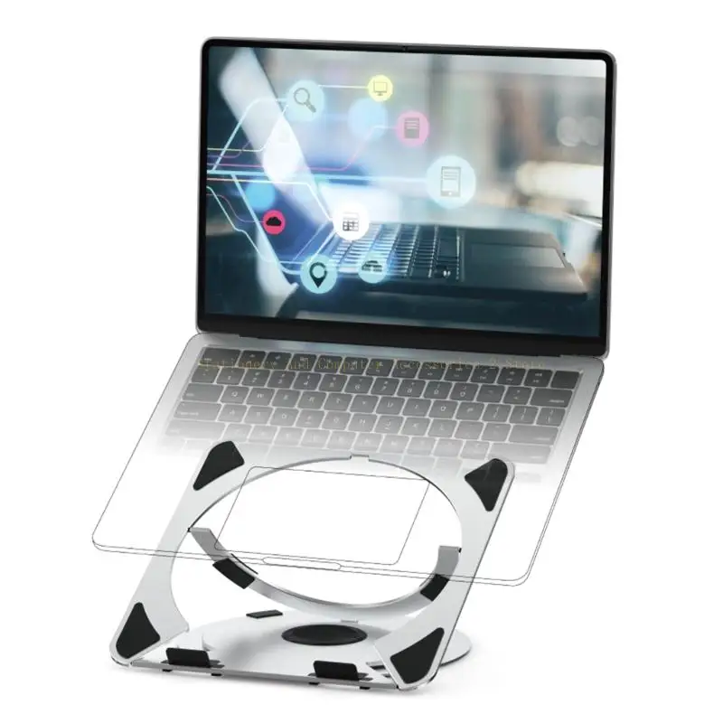 Tablet Holder Stand 360 Degree Rotatable Portable Foldable Desktop Bracket