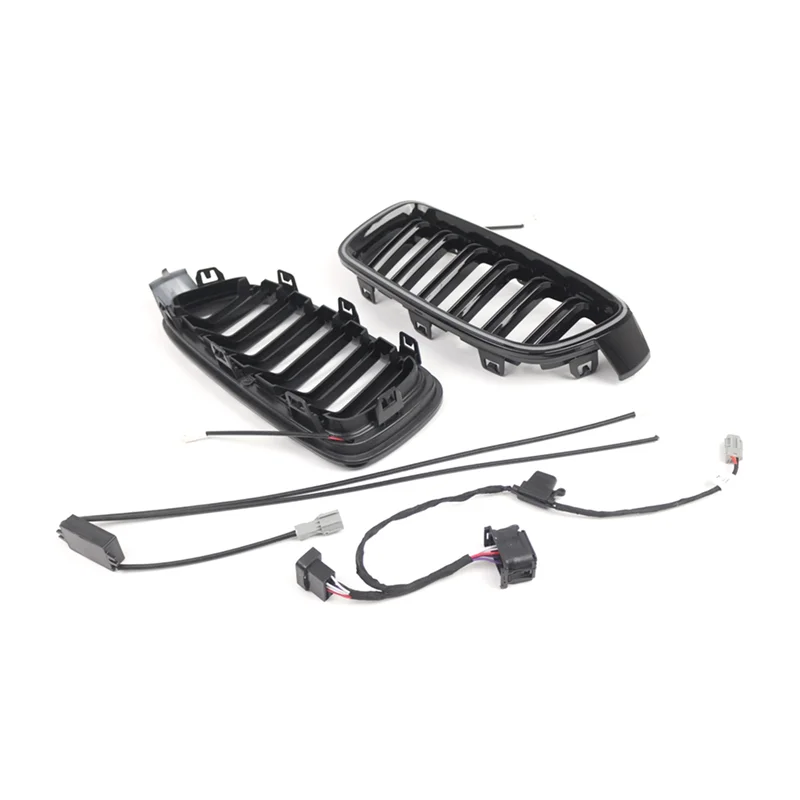 تصميم سباق شبكة الكلى الأمامية A82E مع ضوء LED لسيارات BMW 3 Series F30 F31 2013-2018 CIC 51130054493 51130054494