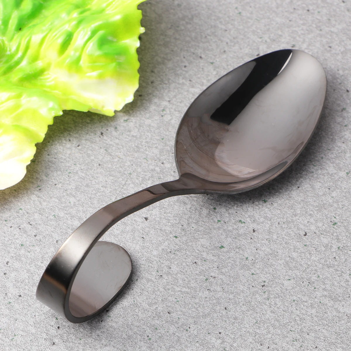

Bend Handle Tableware Bent Spoon Cutlery for Serving Spoons Japanese-style Small