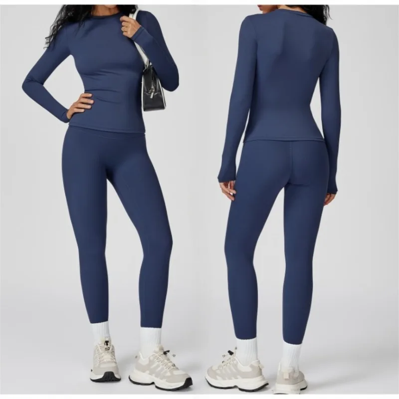 

Women's Yoga Set Slim Quick Dry Breathable Crew Neck Fitness Clothes Fitness Running Pilates Casual Sports Yoga Clothes