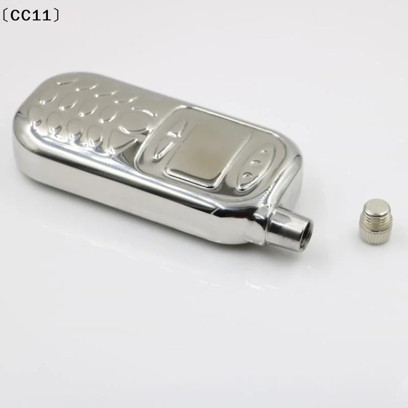 Practical-Stainless Steel Hip Flask Liquor Drink Phone Shaped Hip Flask Flagon Whisky Pot Pocket Container〔CC11〕