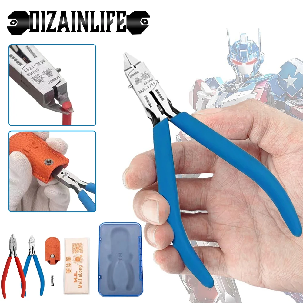 Model Nippers Precision Cutter Pliers Ultra-Thin Single-Edged Gundam Model Building Plastic Models Cutting Repair for Beginners