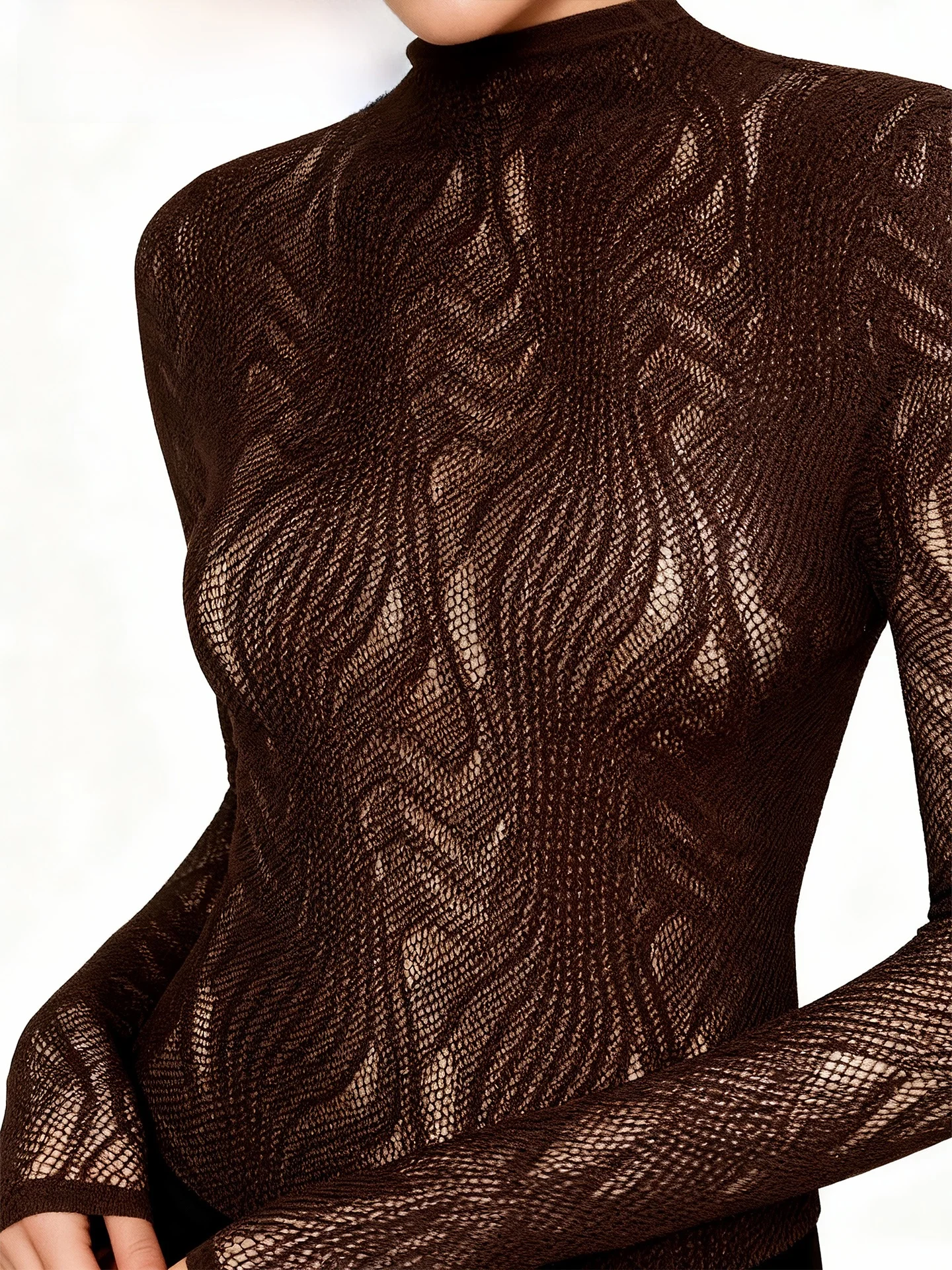 

PINKHOT Новые весенние женские модные тонкие нейлоновые шорты с высокой талией, кофейного цвета, с 3D-волнообразным узором и вырезами