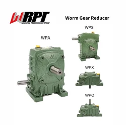 WPA WPS WPO WPX40 50 60 70 80 100 Gearbox Iron Shell Worm Gear Reducer Small Motor Transmission Gears Reduction Box