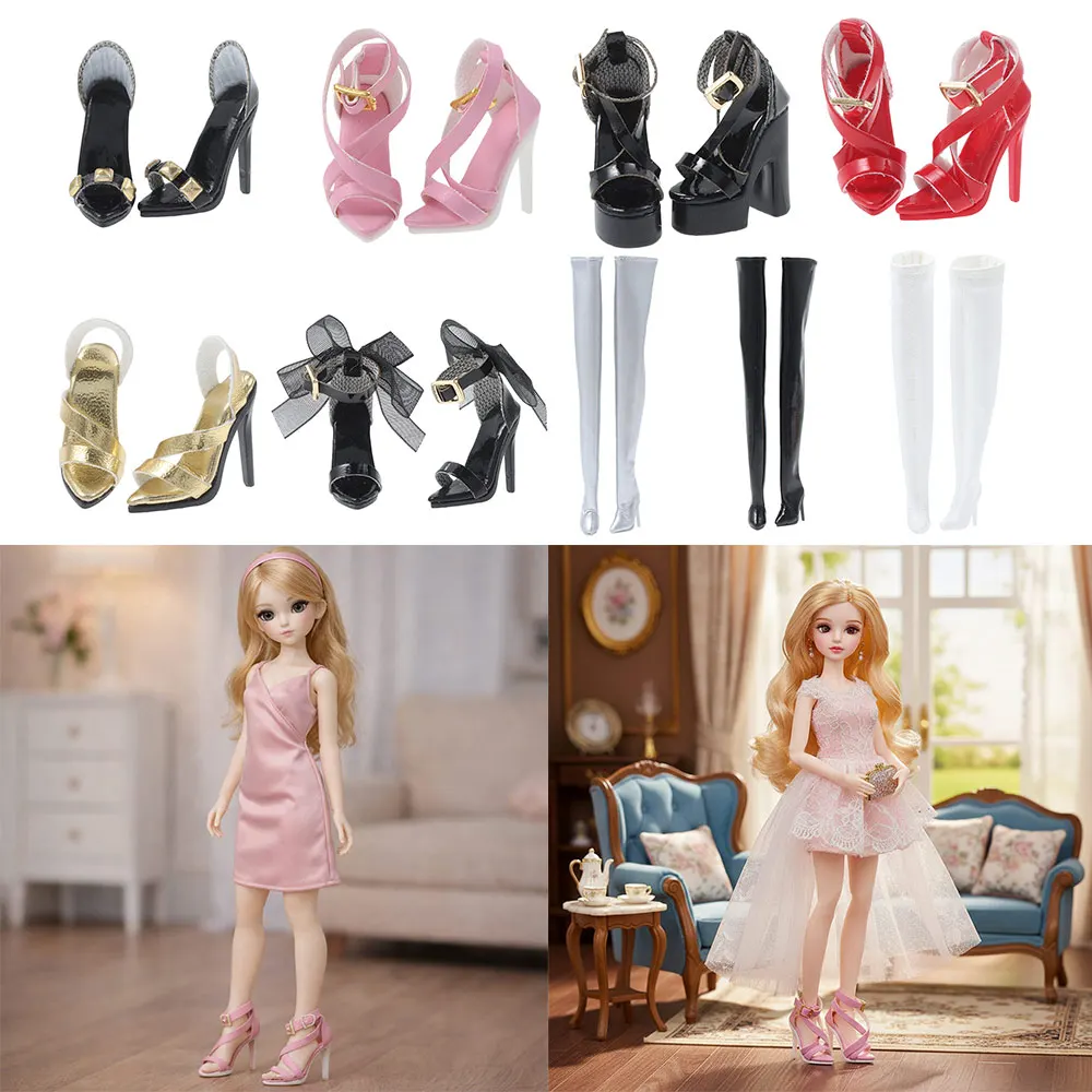 

Аксессуары для кукольной обуви: Изысканная обувь ручной работы для кукол-супермоделей 1/6, обувь для кукол BJD, обувь на высоком каблуке, аксессуары для кукол.