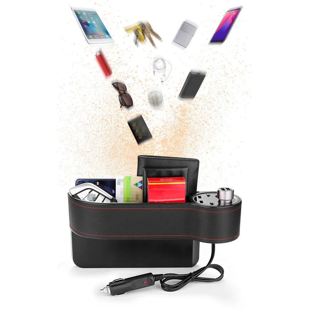 

Foldable Car Storage Box Organizer Usb Cigar Lighter Display Mobile Phone Cash Tablet Gps Foldable Car Storage