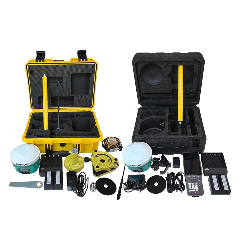 Low Price PilotNav P10 GNSS RTK Base And Rover High Performance 1408 Channels Internal Radio 20km Working Distance