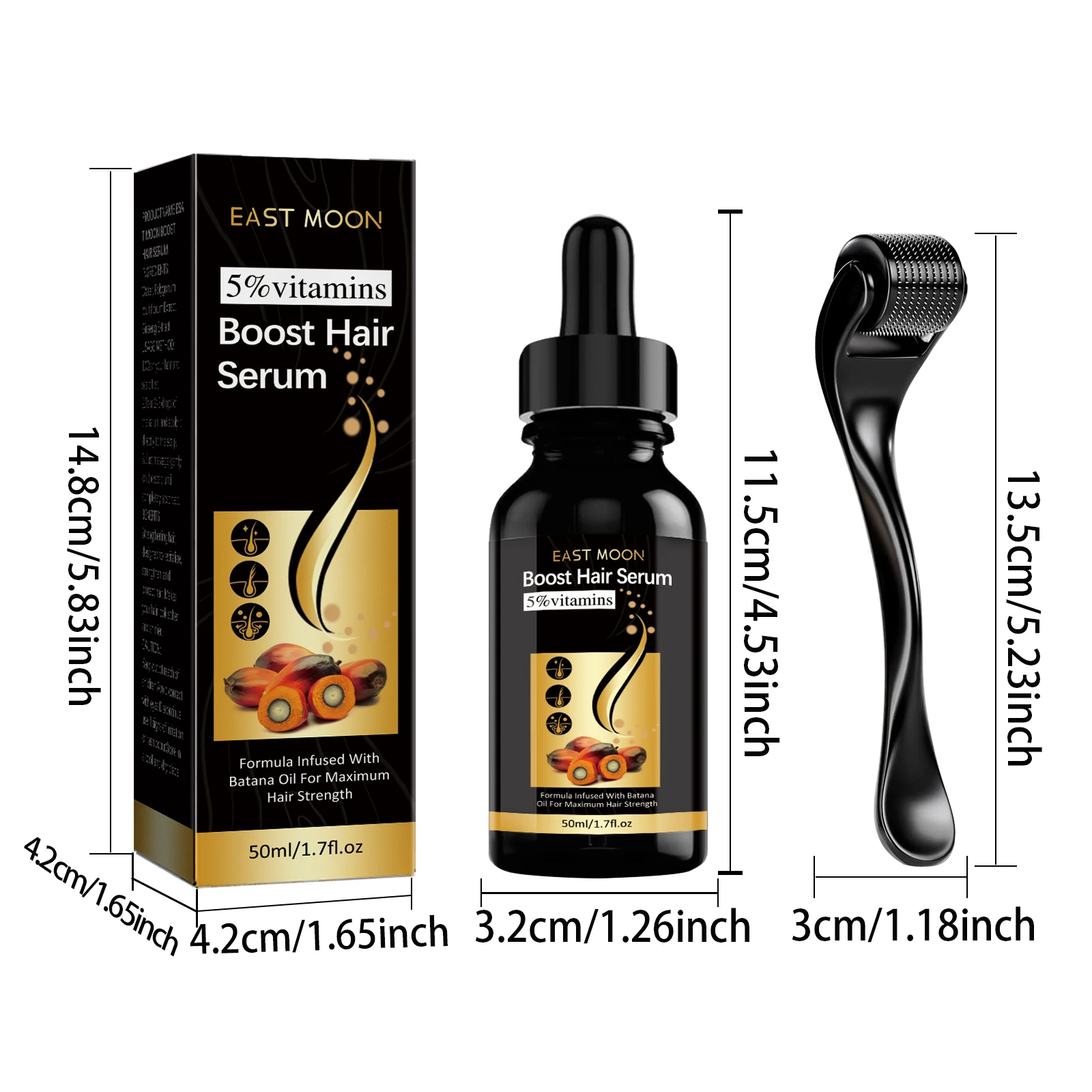 He Shou Wu Ginseng Hair Essence verbessert die Gesundheit von Follikeln, stärkt die Haarwurzeln, nährendes Haarpflege-Essenz-Set – Detail 2