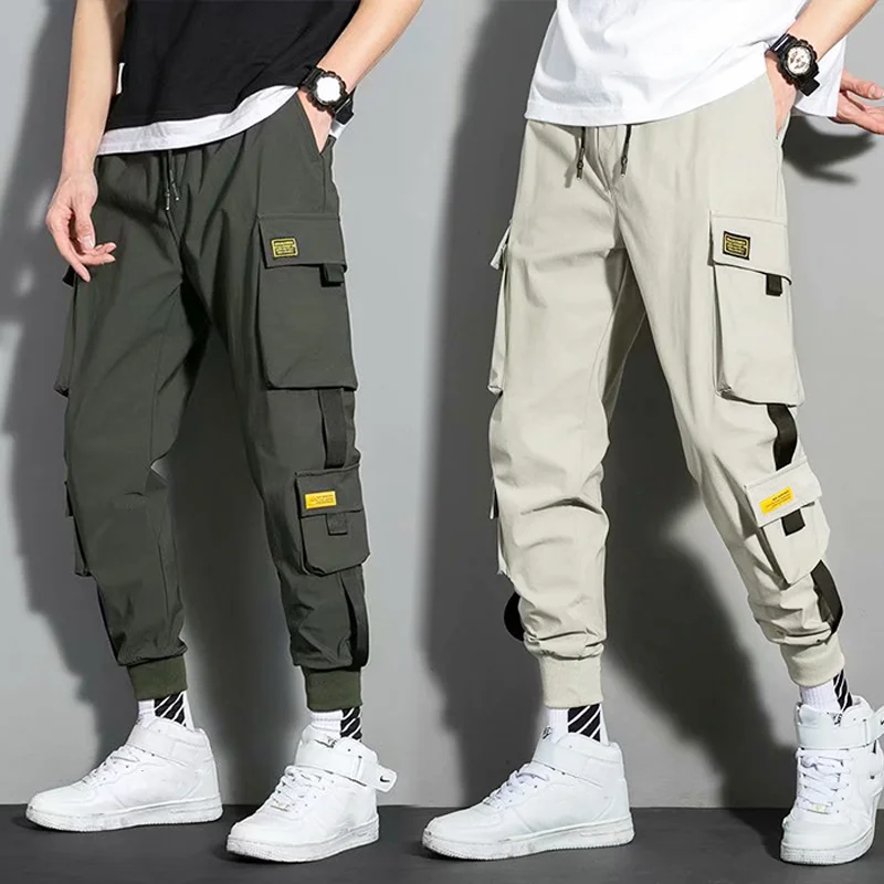 

Streetwear Pants Men/Women Korean Style Elastic Waist Sweatpants Baggy Pants Summer Autumn Hip Hop Harajuku Trousers