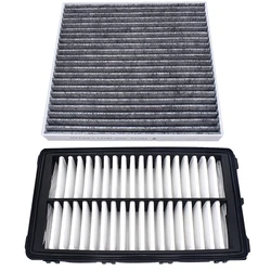 Car Engine Air Filter and Cabin Air Filter with Activated Carbon For Hyundai Sonata Santa Fe Tucson Kia Sorento K5 Carnival