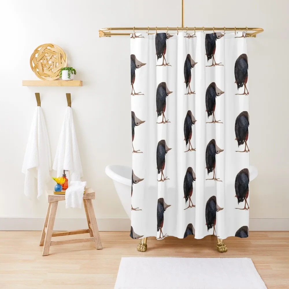

Contortionist White-Breasted Waterhen Shower Curtain Shower For Bathrooms Anti-Mold Waterproof Shower Curtain