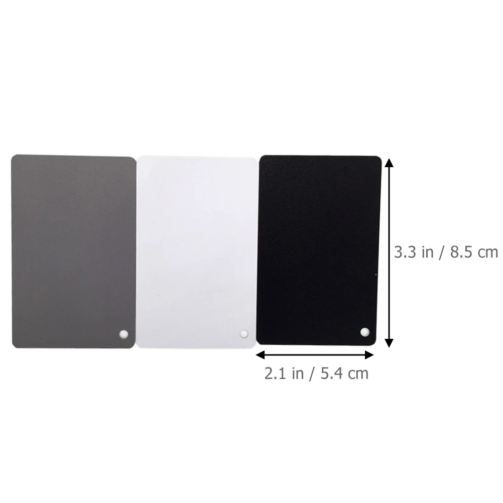 

2Pcs GrayCard WhiteBalance Checker Acrylic Photography Exposure Board Lanyard Color Film Video Reference Card NeckStrap