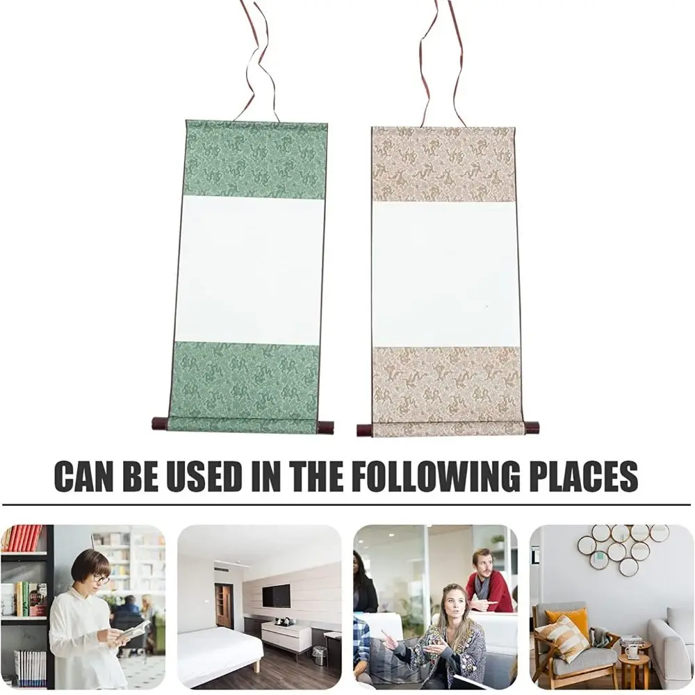 لفافة تثبيت فارغة للخط ، ديكور منزلي للفنان الكلاسيكي ، لوازم فنية على الطراز الصيني ، لفافة رسم قديمة ، تصنعها بنفسك