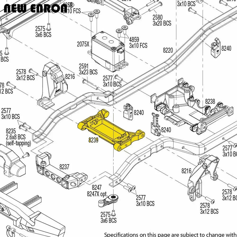 Aluminiowe mocowanie serwa kierownicy przedniej # 8239 do samochodu RC 1/10 Traxxas TRX-4 1979 Chevrolet Ford Bronco Sport Części zamienne do tuningu