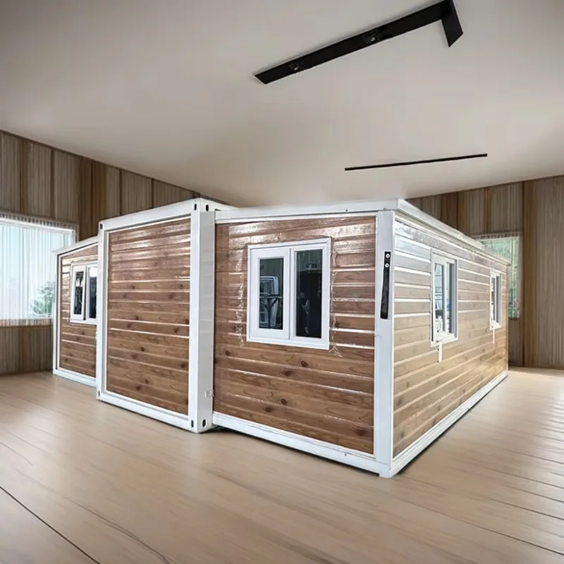 20ft Granny Flat Prefabricated 3 Bedroom Foldable Tiny Home Expandable Container House with 2 bedroom