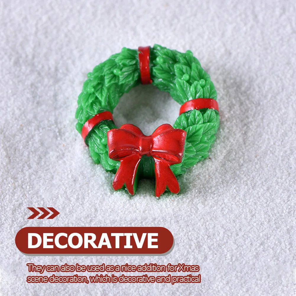 

1Set Christmas Micro Landscape Ornament Resin Mini Xmas Tree Snowman Decorative Miniature Xmas Garden Home Decor