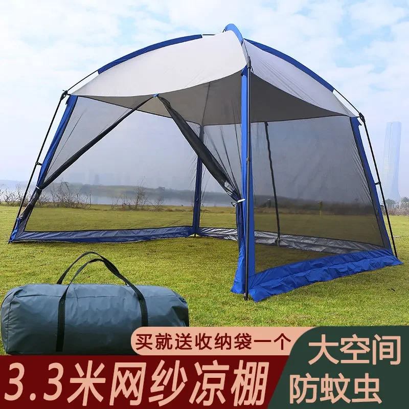 Outdoor tent mesh pergola mosquito-proof sun protection multi-person tent outdoor camping tent