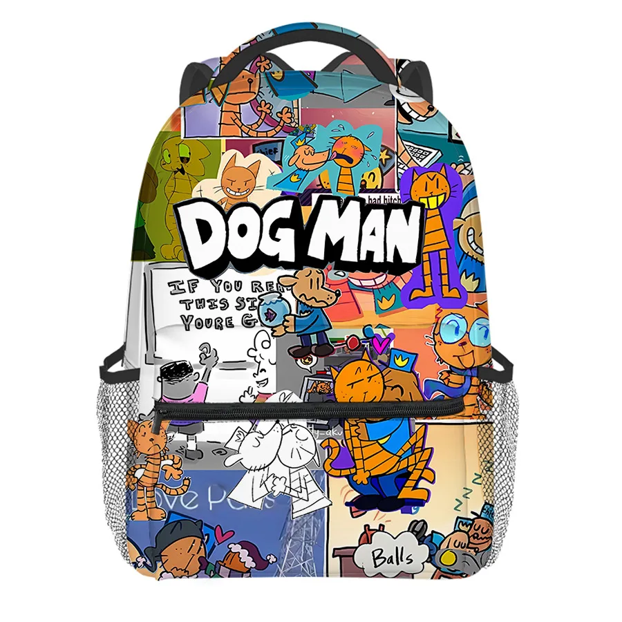 Classic Popular Novelty Dog Man's student Bookbag Notebook Backpacks 3D Print Oxford Waterproof Boys/Girls Travel Backpacks