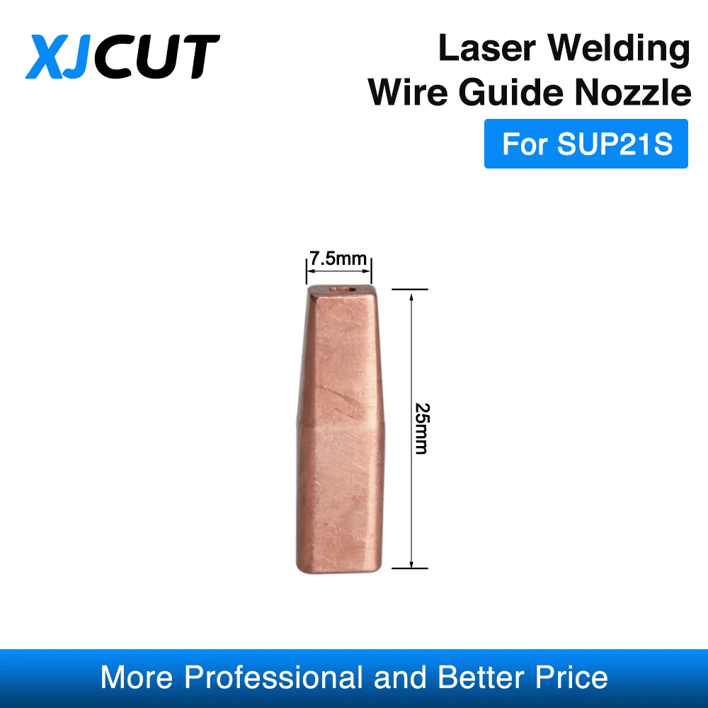 XJCUT 10 buah/lot SUP21S nozel panduan kawat las Laser untuk SUP21S kepala las Laser mesin las nozel umpan