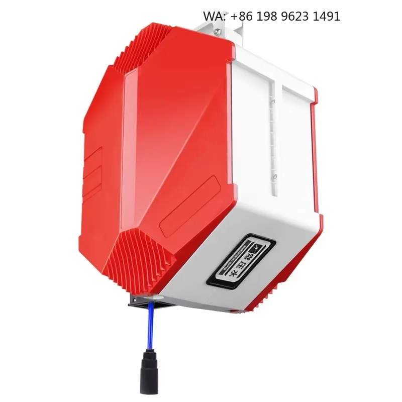 JRS Factory Auto Retractable High Pressure Water  Hose Reel Drum for Car Beauty 4 Combining Hose Reel Box