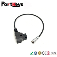 PortKeys BM5 BM7 HH7 HS7T Monitor Power Cable, Dtap Anton Bauer Power D-TAP to 4 Pin Female Connector Right angle Power Cable