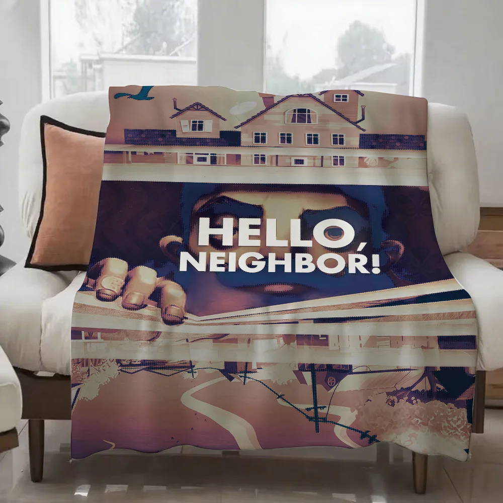 Game Hello N-Neighbor 2 Blanket Design Lightweight  For Dorms, Naps, Living Room, Office,Sofa,All-Season