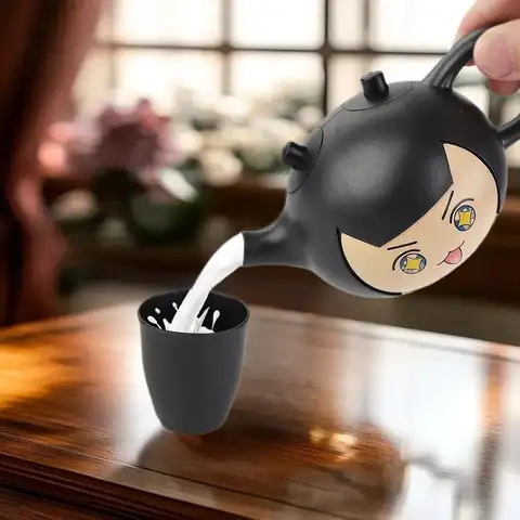 Unique Assassins Teapot - Chinese Inspired Magic Prop For Dual Liquid Pouring & Tea Appreciators