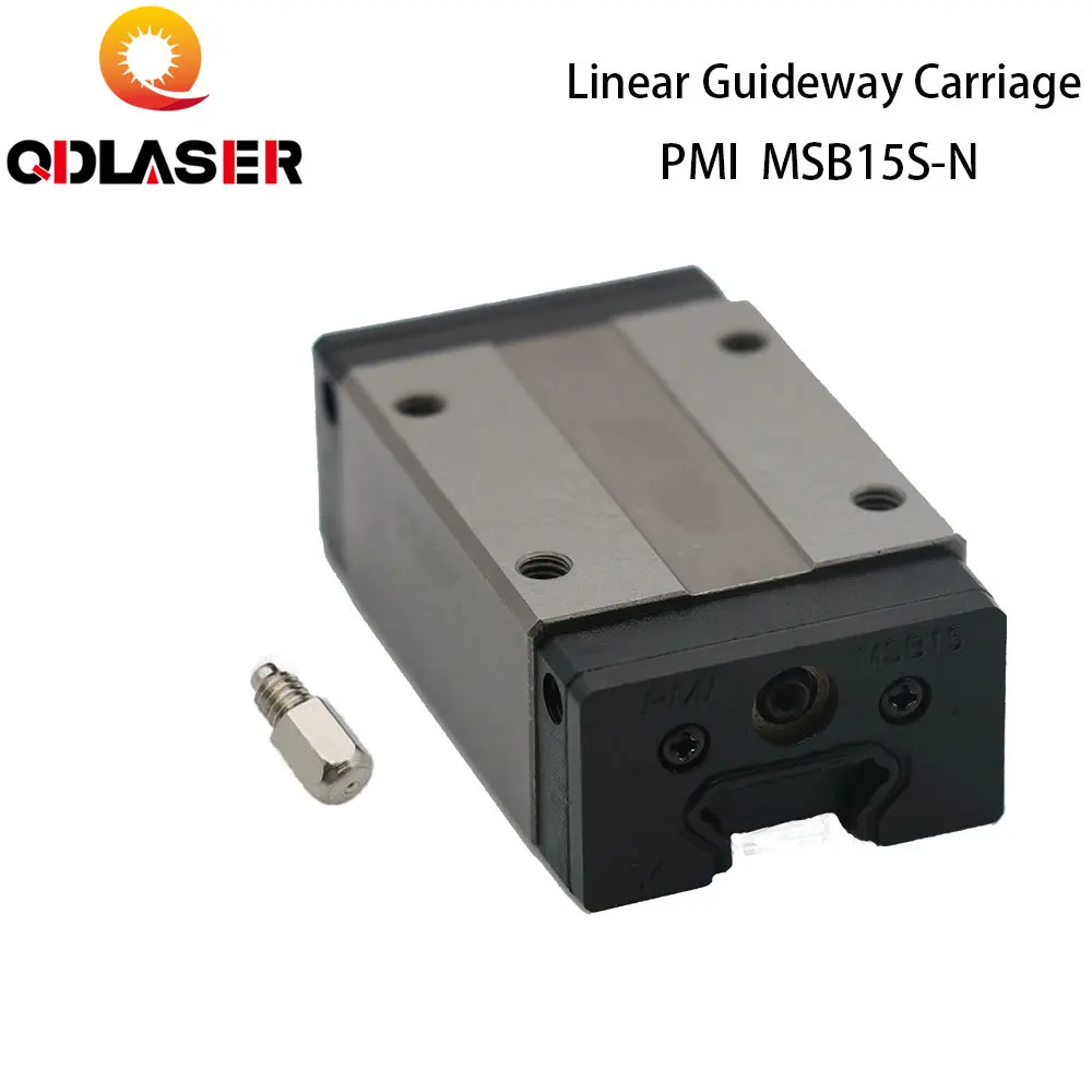 QDLASER Taiwan PMI Linear Guideway Carriage Block MSB15S-N for CO2 Laser Engraving Cutting Machine