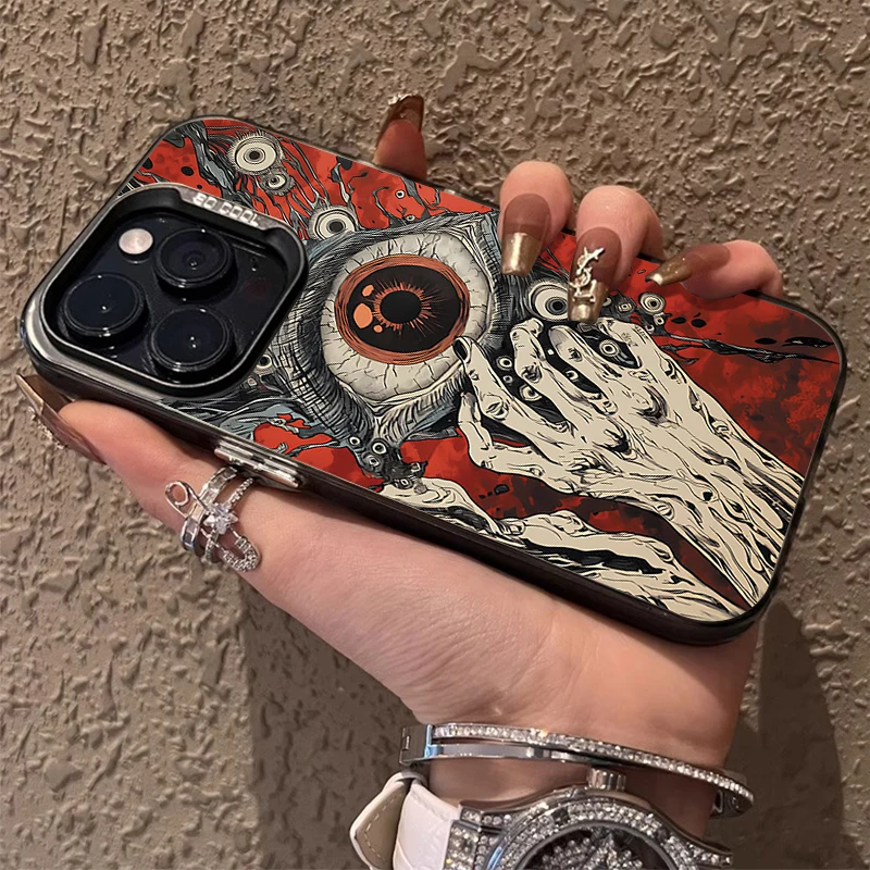 Creepy Red Laser Eyes Case for Xiaomi POCO X7 X6 X5 X3 NFC F7 Ultra F6 F5 Pro F4 F3 GT M5S C65 C75 M3 M4 M5S M6 Pro 4G 5G Cover