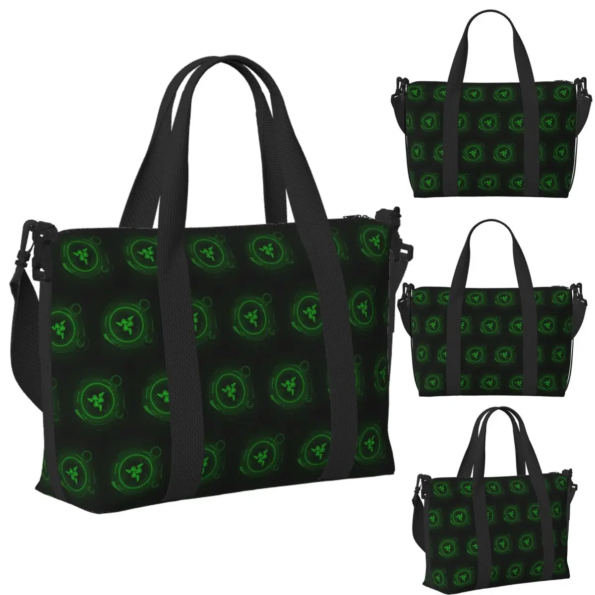 

Custom Razer Coasters Beach Travel Bag Large Capacity Tote Bags for Gym Yoga Women Shopping Duffle Shoulder Bag