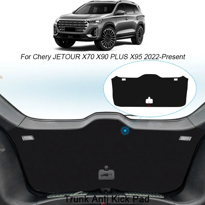 

Car PU Leather Anti-kick Mat For CHERY JETOUR X70 X90 PLUS X95 2022-2025 Trunk Weather Dustproof Protection Tailgate Sticker