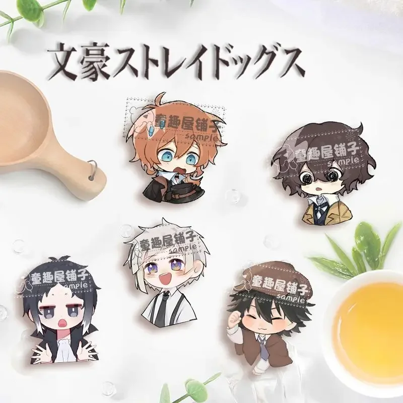 Ryunosuke Akutagawa Badges Pins Anime Edogawa Ranpo Dazai Osamu Women Brooch Fashion Cosplay Figure Brooches for Bag Accessorie