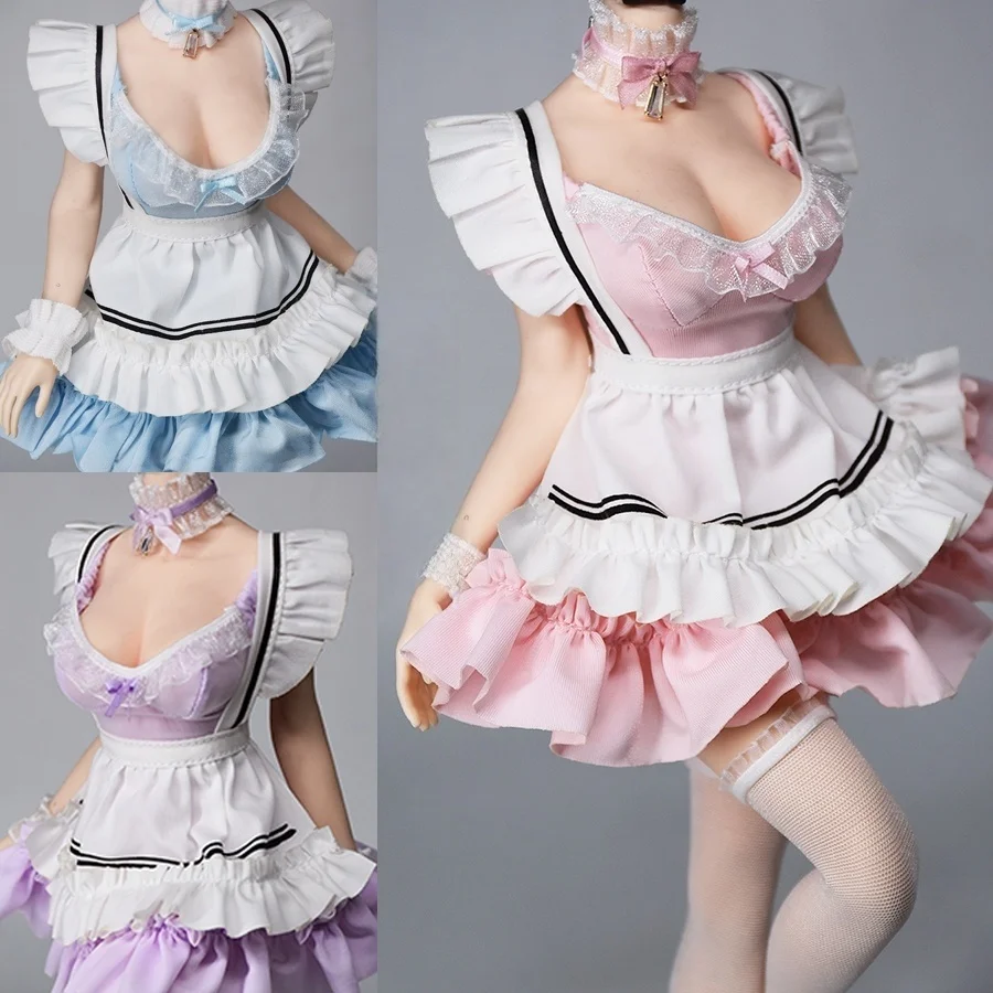 

1/6 Maid Clothing Suit Costume Model Fit 12'' Female Girl Action Figure