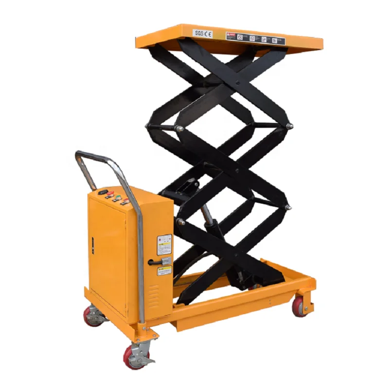 Lift Table Trolley Cheap Price Electric Scissor Lift Trolley 500kg Capacity Steel Hydraulic Trolley Lift Table Easy Operation