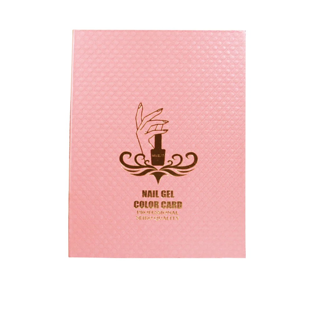 Set professionale per salone di bellezza con bordo colorato per smalto gel per unghie da 216 colori (rosa)