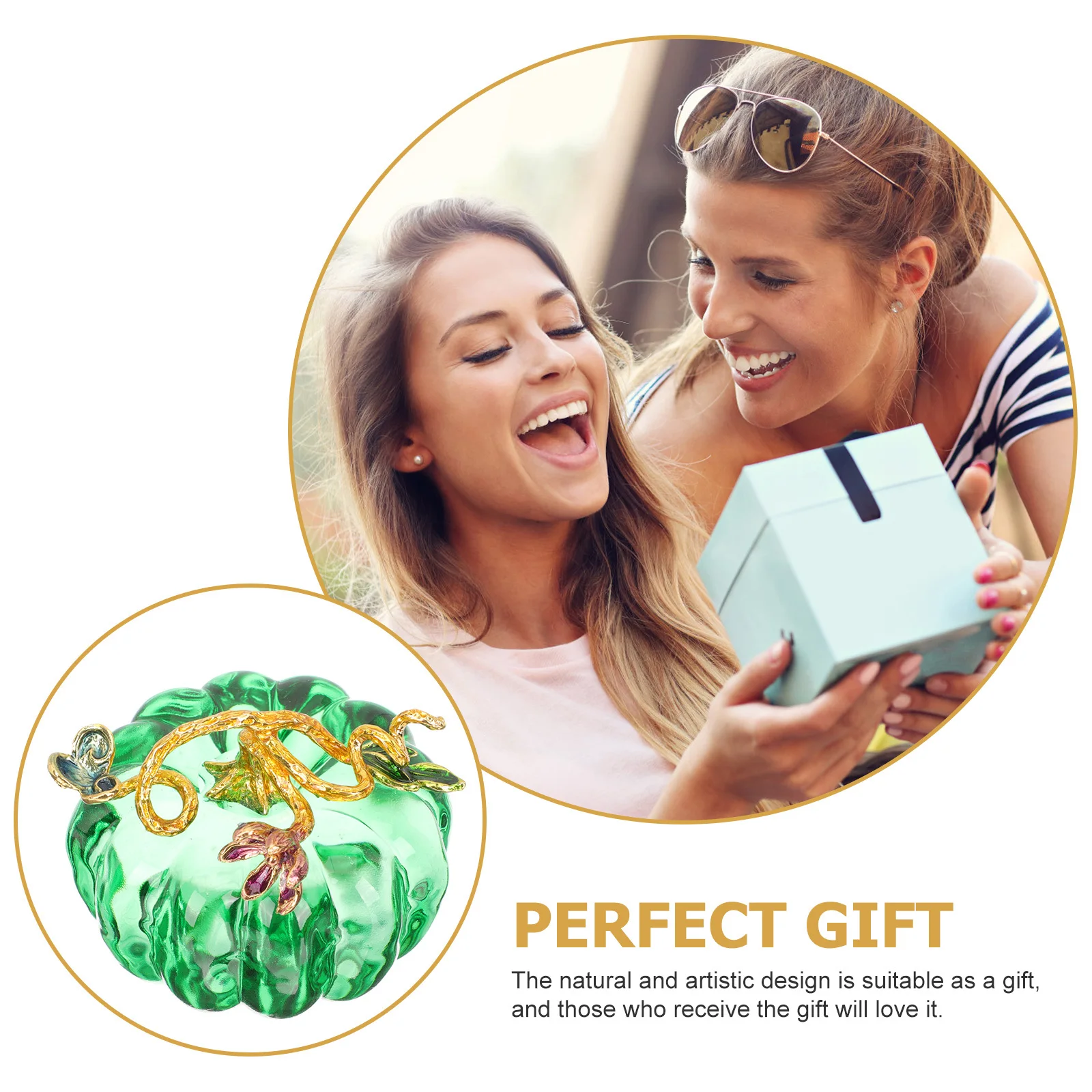 

Small Crystal Pumpkin Craft Desktop Ornament Unique Pumpkin Decoration Crystal Artwork Home Decor Baddie Room Decor