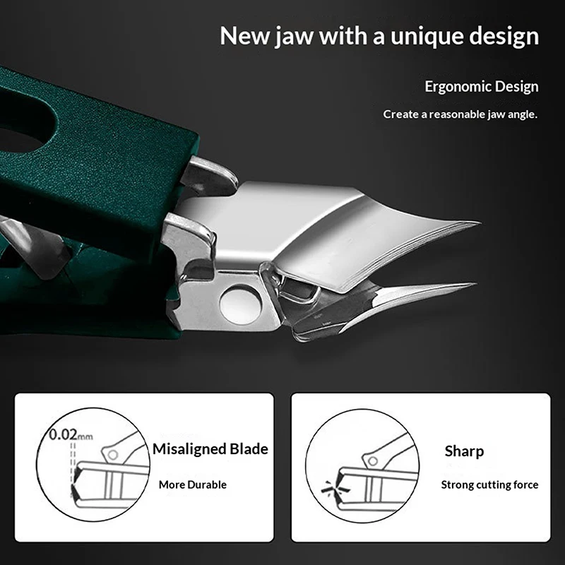 مكافحة سبلاش مسمار كليبرز الفولاذ المقاوم للصدأ نام أظافر إهاب القاطع قطري كماشة المنزلية مسمار المتقلب أدوات مانيكير